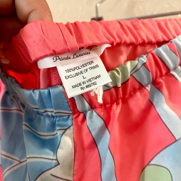 Natori Private Luxuries Silky Floral Pajama Pants - Picture 3 of 3